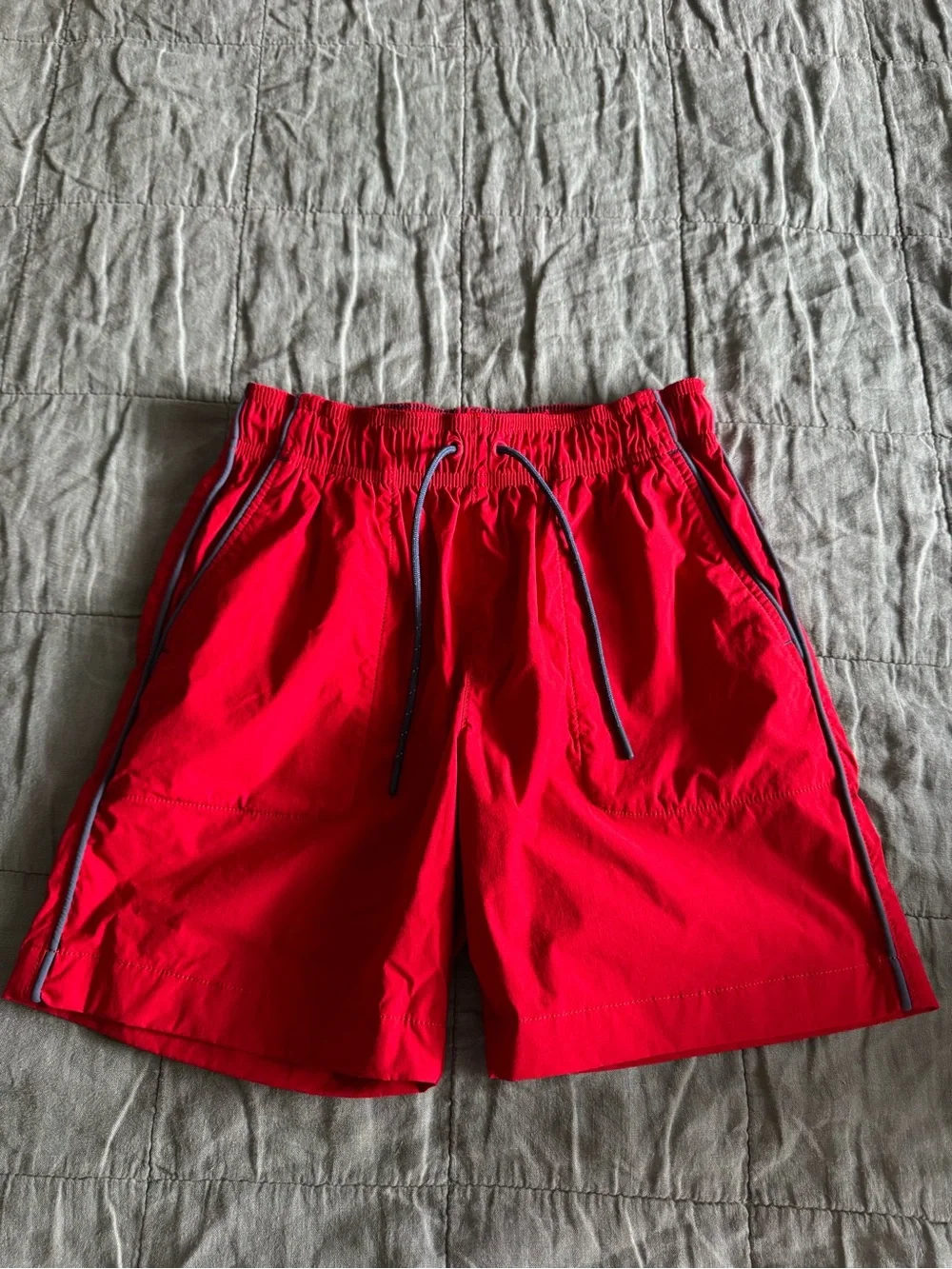 J. Crew Crewcuts Boys' Tech Dock Shorts with Piping – Red and Blue
